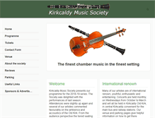 Tablet Screenshot of kirkcaldymusicsociety.org